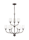 GENERATION LIGHTING, WINDOM NINE LIGHT CHANDELIER, CHANDELIER LIGHT