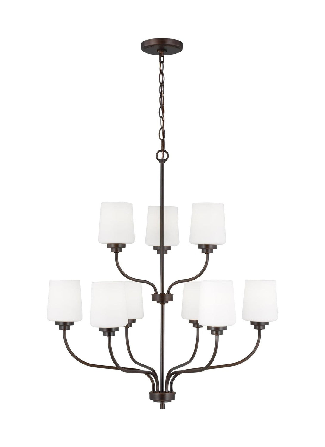 GENERATION LIGHTING, WINDOM NINE LIGHT CHANDELIER, CHANDELIER LIGHT