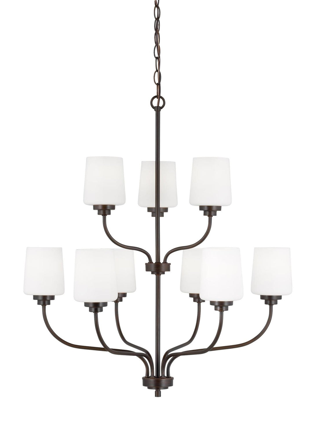 GENERATION LIGHTING, WINDOM NINE LIGHT CHANDELIER, CHANDELIER LIGHT