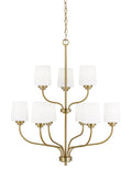 GENERATION LIGHTING, WINDOM NINE LIGHT CHANDELIER, CHANDELIER LIGHT