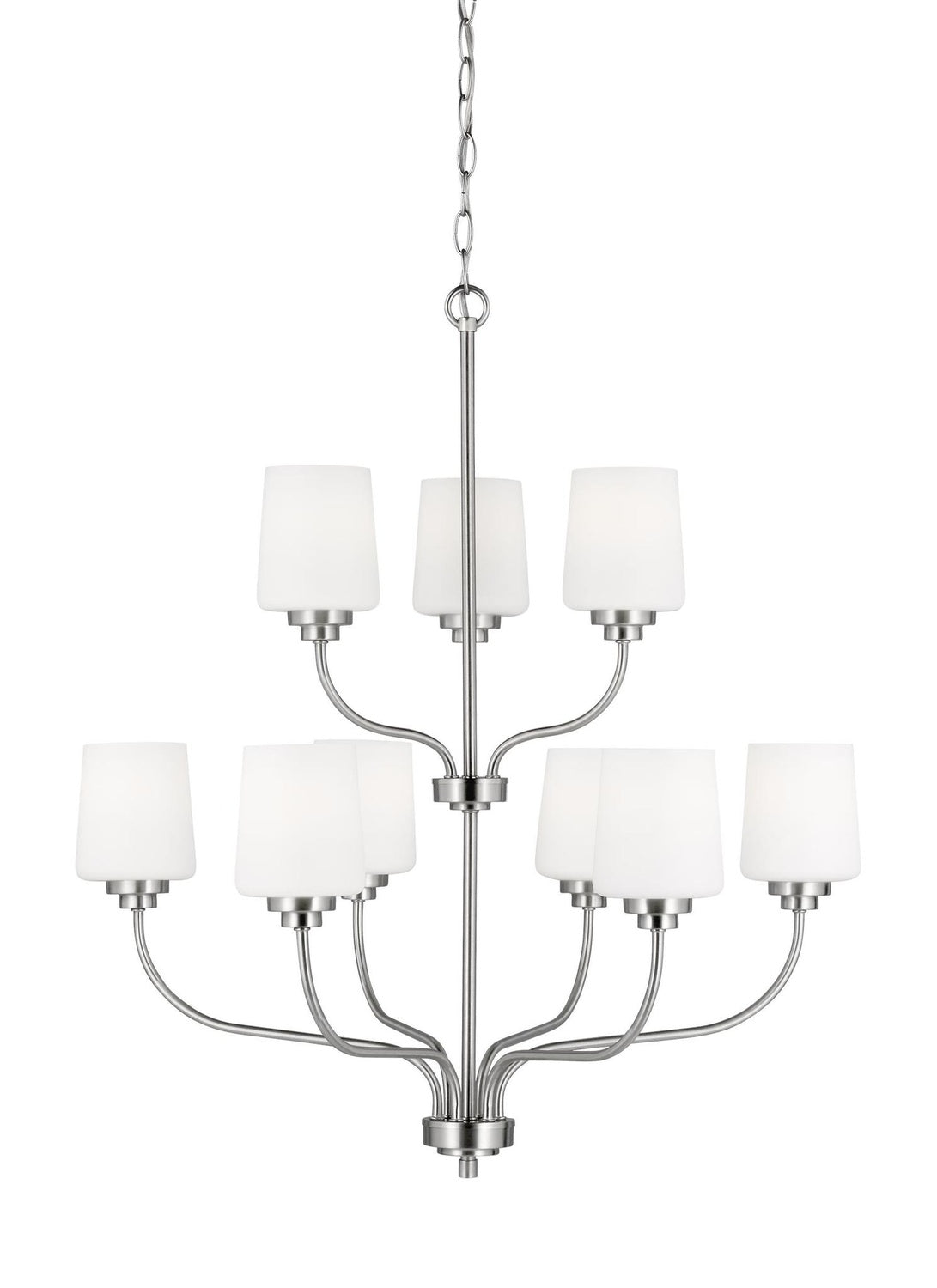 GENERATION LIGHTING, WINDOM NINE LIGHT CHANDELIER, CHANDELIER LIGHT