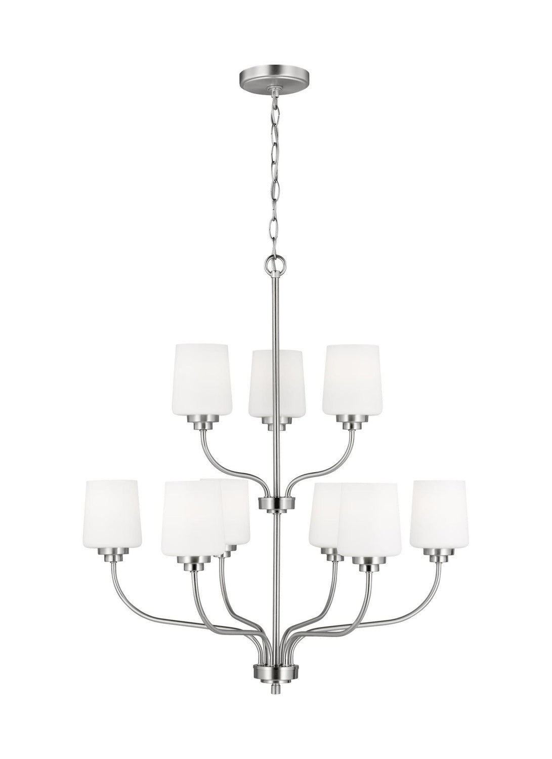 GENERATION LIGHTING, WINDOM NINE LIGHT CHANDELIER, CHANDELIER LIGHT