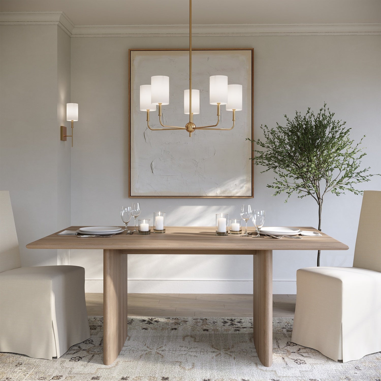 VISUAL COMFORT STUDIO, FOXDALE FIVE LIGHT CHANDELIER, CHANDELIER LIGHT