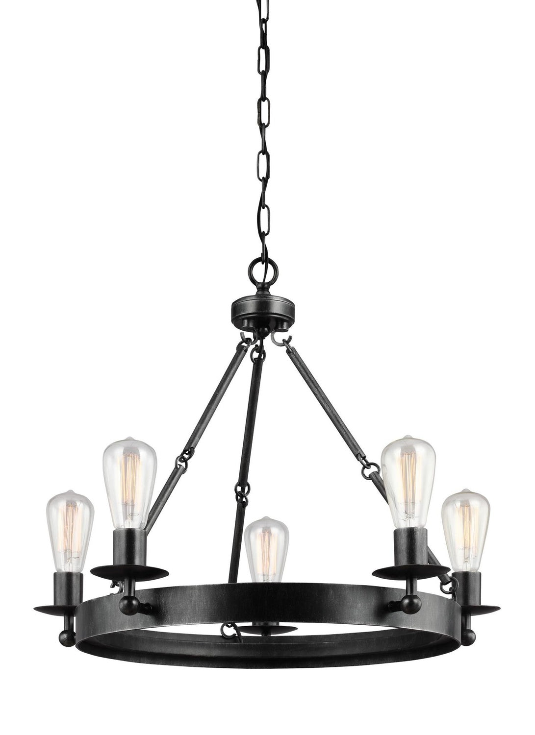 GENERATION LIGHTING, RAVENWOOD MANOR FIVE LIGHT CHANDELIER, CHANDELIER LIGHT