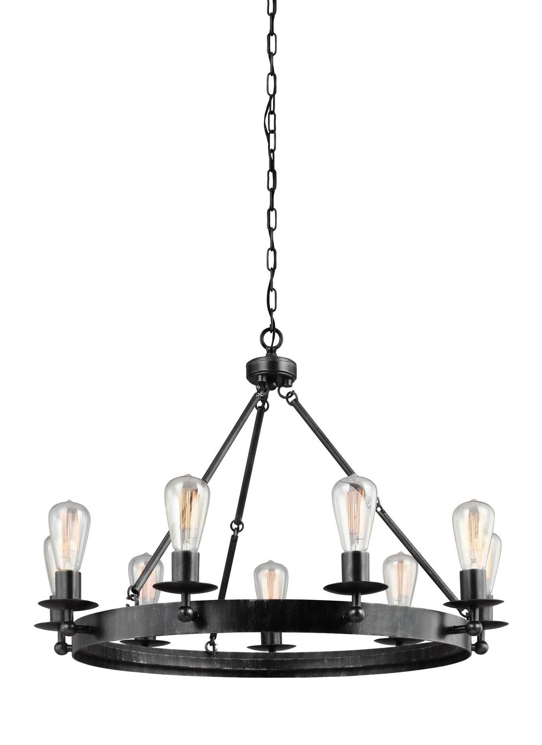 GENERATION LIGHTING, RAVENWOOD MANOR NINE LIGHT CHANDELIER, CHANDELIER LIGHT