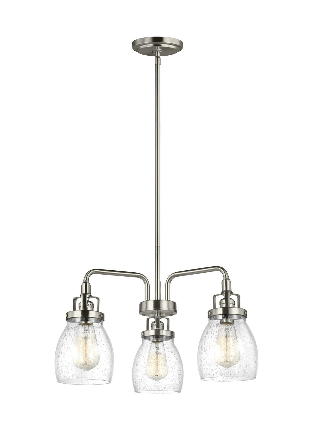 GENERATION LIGHTING, BELTON THREE LIGHT CHANDELIER, CHANDELIER LIGHT