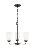 GENERATION LIGHTING, KERRVILLE THREE LIGHT CHANDELIER, CHANDELIER LIGHT