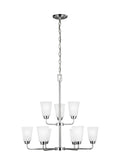 GENERATION LIGHTING, KERRVILLE NINE LIGHT CHANDELIER, CHANDELIER LIGHT