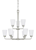 GENERATION LIGHTING, KERRVILLE NINE LIGHT CHANDELIER, CHANDELIER LIGHT