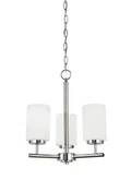 GENERATION LIGHTING, OSLO THREE LIGHT CHANDELIER, CHANDELIER LIGHT