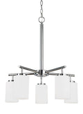 GENERATION LIGHTING, OSLO FIVE LIGHT CHANDELIER, CHANDELIER LIGHT