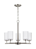 GENERATION LIGHTING, OSLO FIVE LIGHT CHANDELIER, CHANDELIER LIGHT