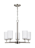 GENERATION LIGHTING, OSLO FIVE LIGHT CHANDELIER, CHANDELIER LIGHT