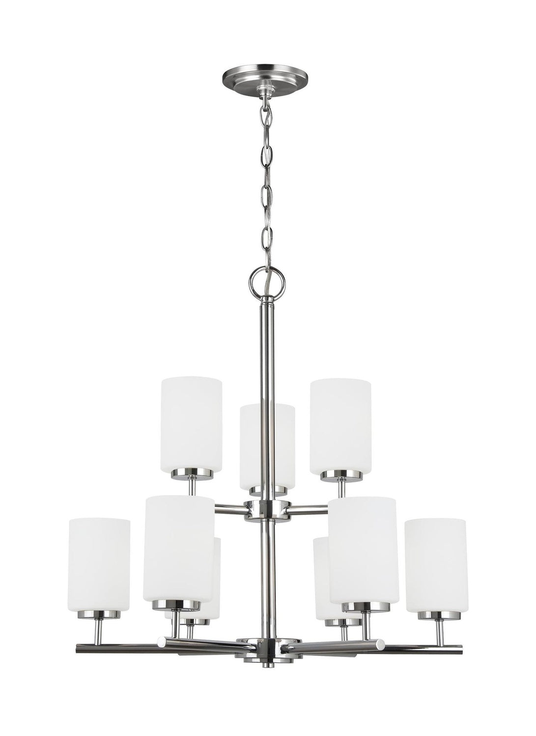 GENERATION LIGHTING, OSLO NINE LIGHT CHANDELIER, CHANDELIER LIGHT