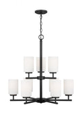 GENERATION LIGHTING, OSLO NINE LIGHT CHANDELIER, CHANDELIER LIGHT