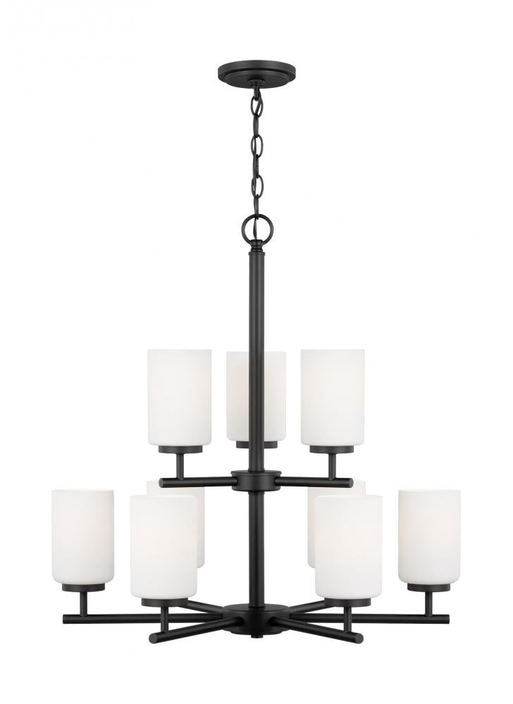 GENERATION LIGHTING, OSLO NINE LIGHT CHANDELIER, CHANDELIER LIGHT