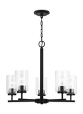 GENERATION LIGHTING, OSLO FIVE LIGHT CHANDELIER, CHANDELIER LIGHT