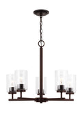 GENERATION LIGHTING, OSLO FIVE LIGHT CHANDELIER, CHANDELIER LIGHT