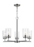 GENERATION LIGHTING, OSLO FIVE LIGHT CHANDELIER, CHANDELIER LIGHT
