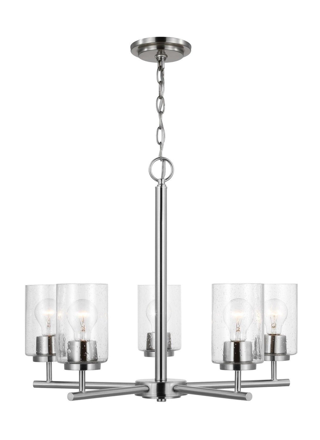 GENERATION LIGHTING, OSLO FIVE LIGHT CHANDELIER, CHANDELIER LIGHT