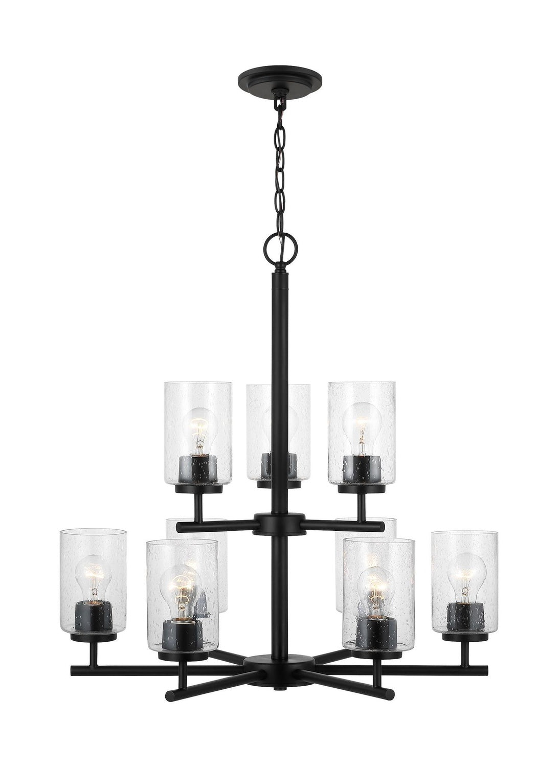 GENERATION LIGHTING, OSLO NINE LIGHT CHANDELIER, CHANDELIER LIGHT