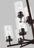 GENERATION LIGHTING, OSLO NINE LIGHT CHANDELIER, CHANDELIER LIGHT