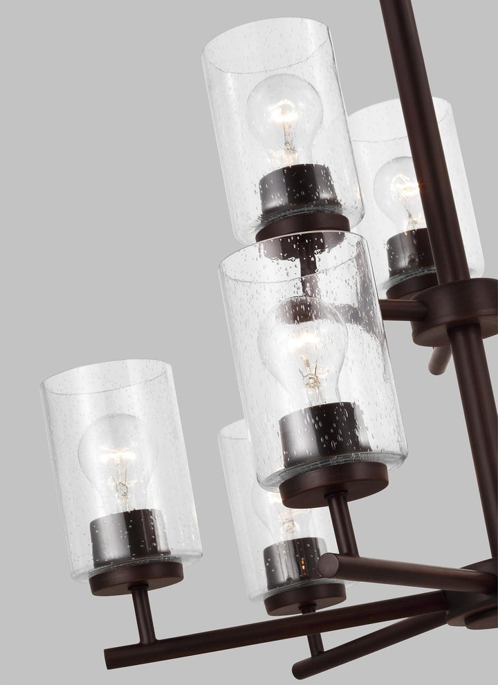 GENERATION LIGHTING, OSLO NINE LIGHT CHANDELIER, CHANDELIER LIGHT