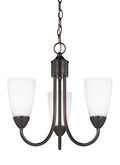 GENERATION LIGHTING, SEVILLE THREE LIGHT CHANDELIER, CHANDELIER LIGHT