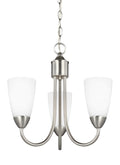 GENERATION LIGHTING, SEVILLE THREE LIGHT CHANDELIER, CHANDELIER LIGHT