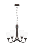 GENERATION LIGHTING, SEVILLE FIVE LIGHT CHANDELIER, CHANDELIER LIGHT