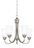 GENERATION LIGHTING, SEVILLE FIVE LIGHT CHANDELIER, CHANDELIER LIGHT