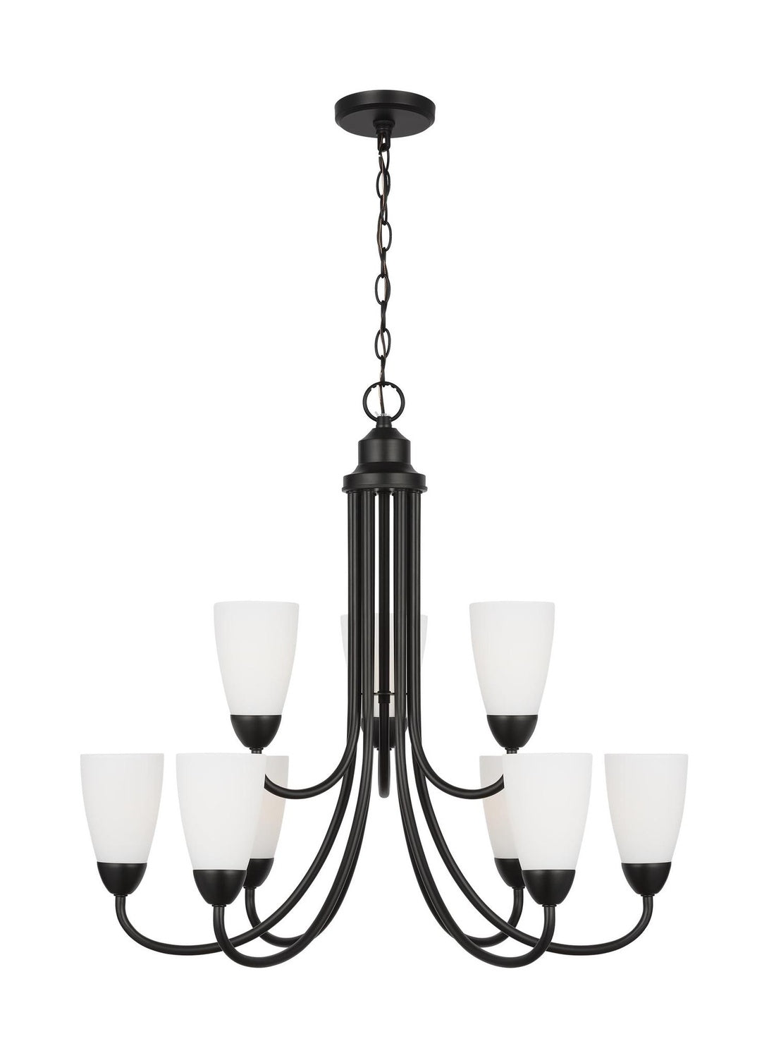 GENERATION LIGHTING, SEVILLE NINE LIGHT CHANDELIER, CHANDELIER LIGHT