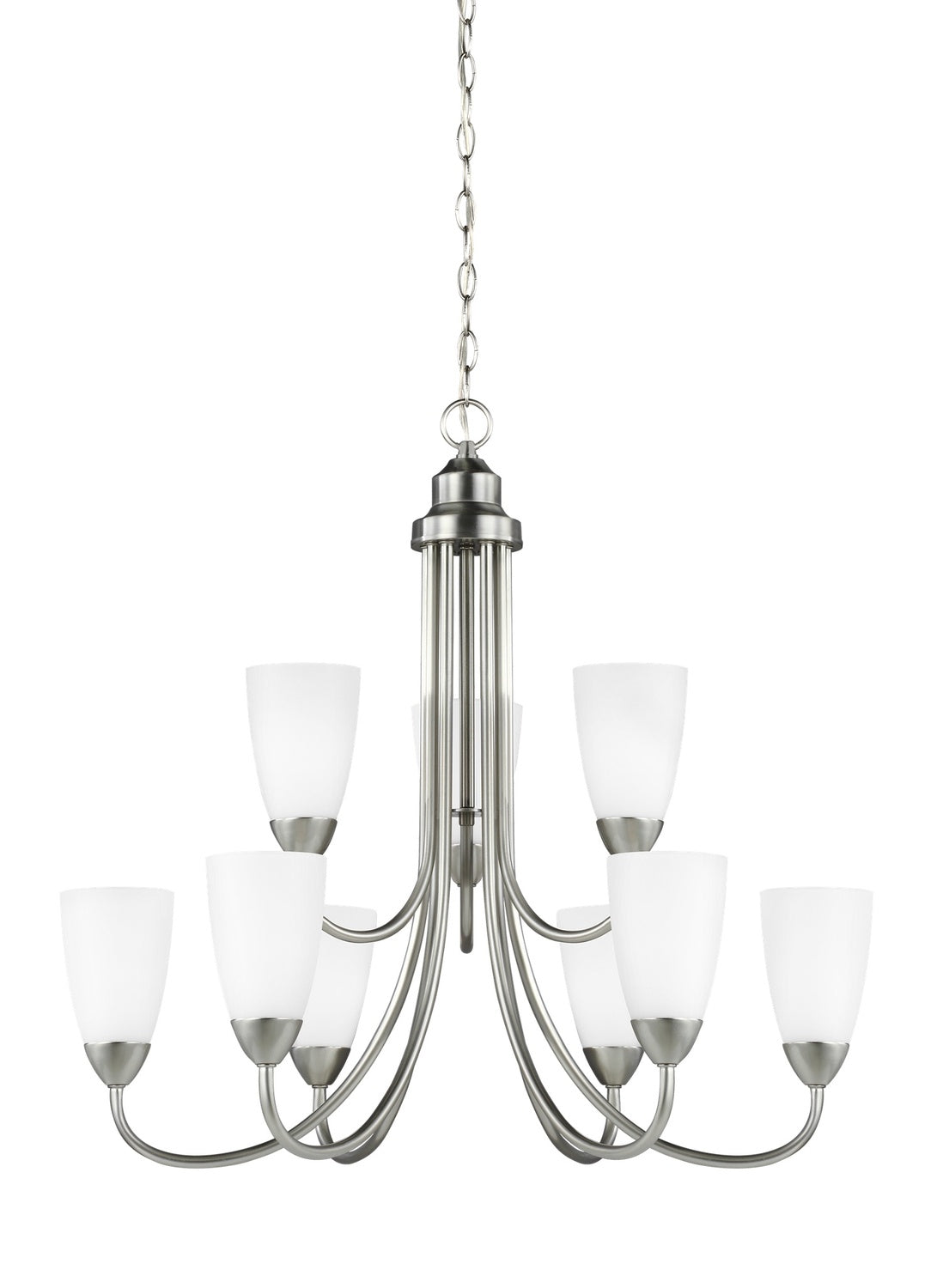 GENERATION LIGHTING, SEVILLE NINE LIGHT CHANDELIER, CHANDELIER LIGHT