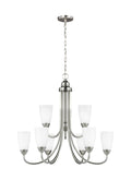 GENERATION LIGHTING, SEVILLE NINE LIGHT CHANDELIER, CHANDELIER LIGHT