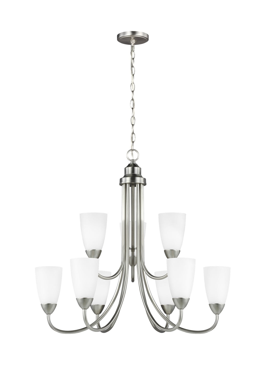 GENERATION LIGHTING, SEVILLE NINE LIGHT CHANDELIER, CHANDELIER LIGHT