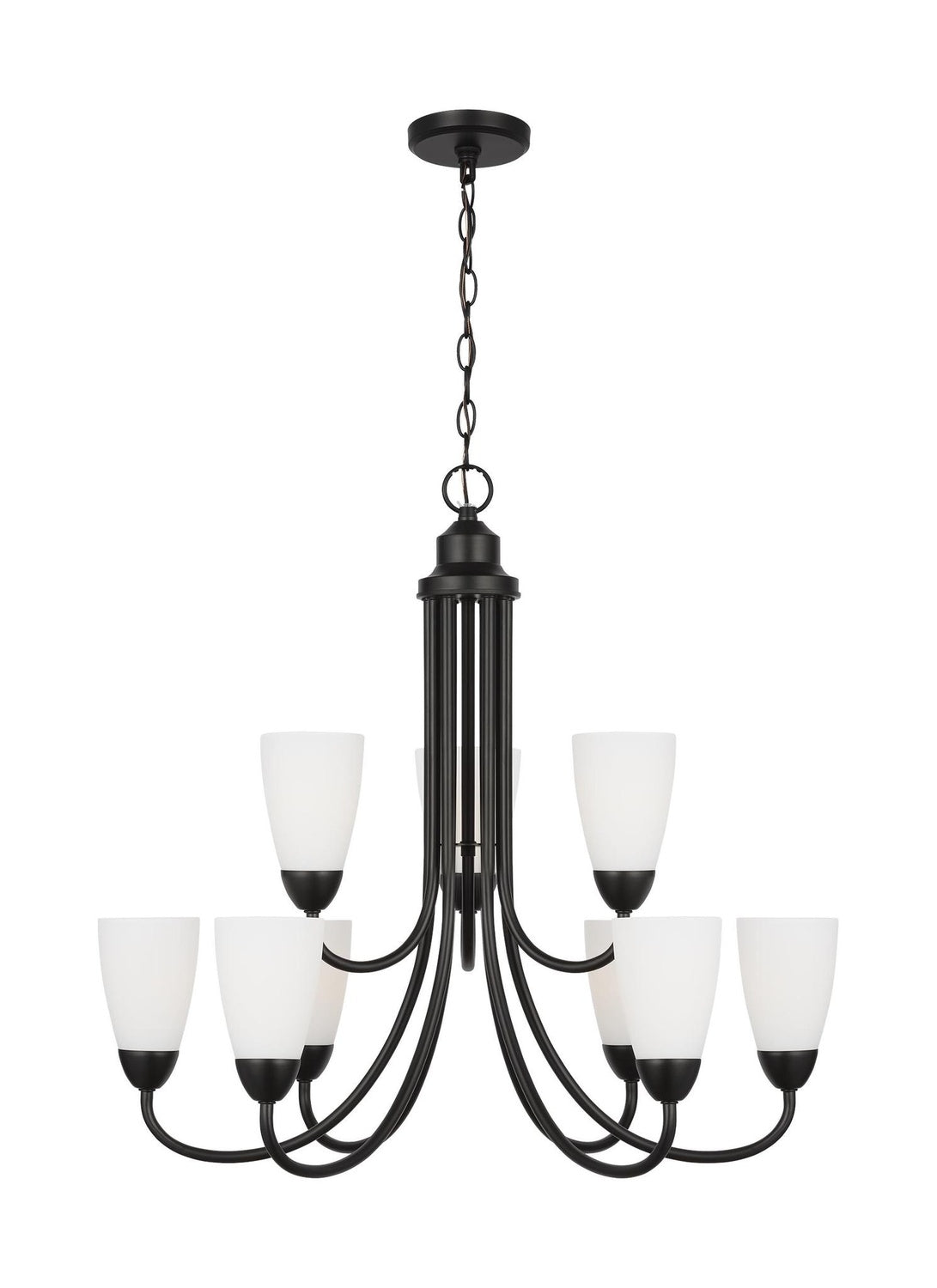 GENERATION LIGHTING, SEVILLE NINE LIGHT CHANDELIER, CHANDELIER LIGHT