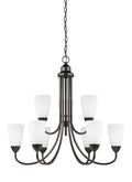 GENERATION LIGHTING, SEVILLE NINE LIGHT CHANDELIER, CHANDELIER LIGHT