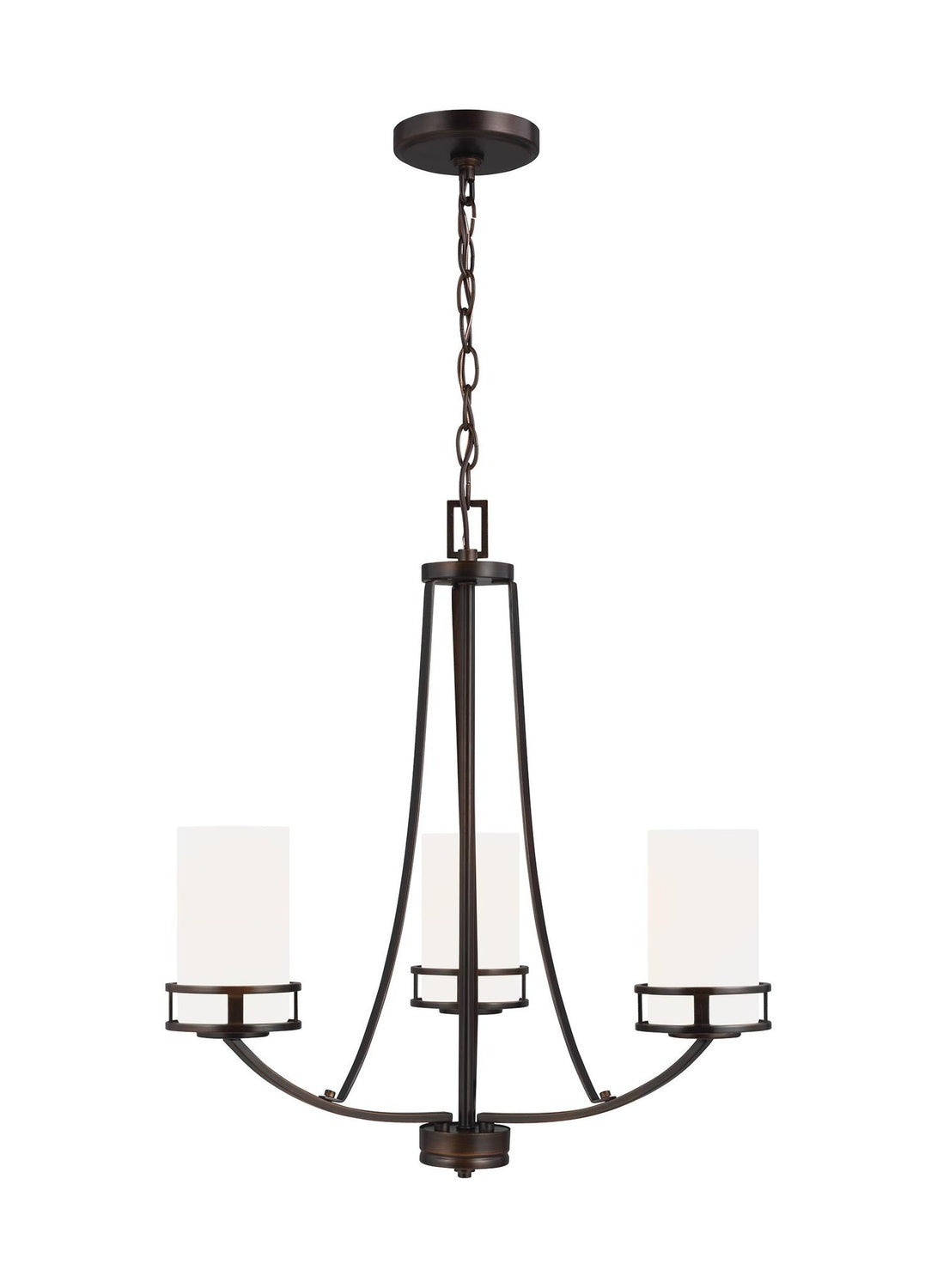 GENERATION LIGHTING, ROBIE THREE LIGHT CHANDELIER, CHANDELIER LIGHT