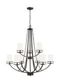 GENERATION LIGHTING, ROBIE NINE LIGHT CHANDELIER, CHANDELIER LIGHT