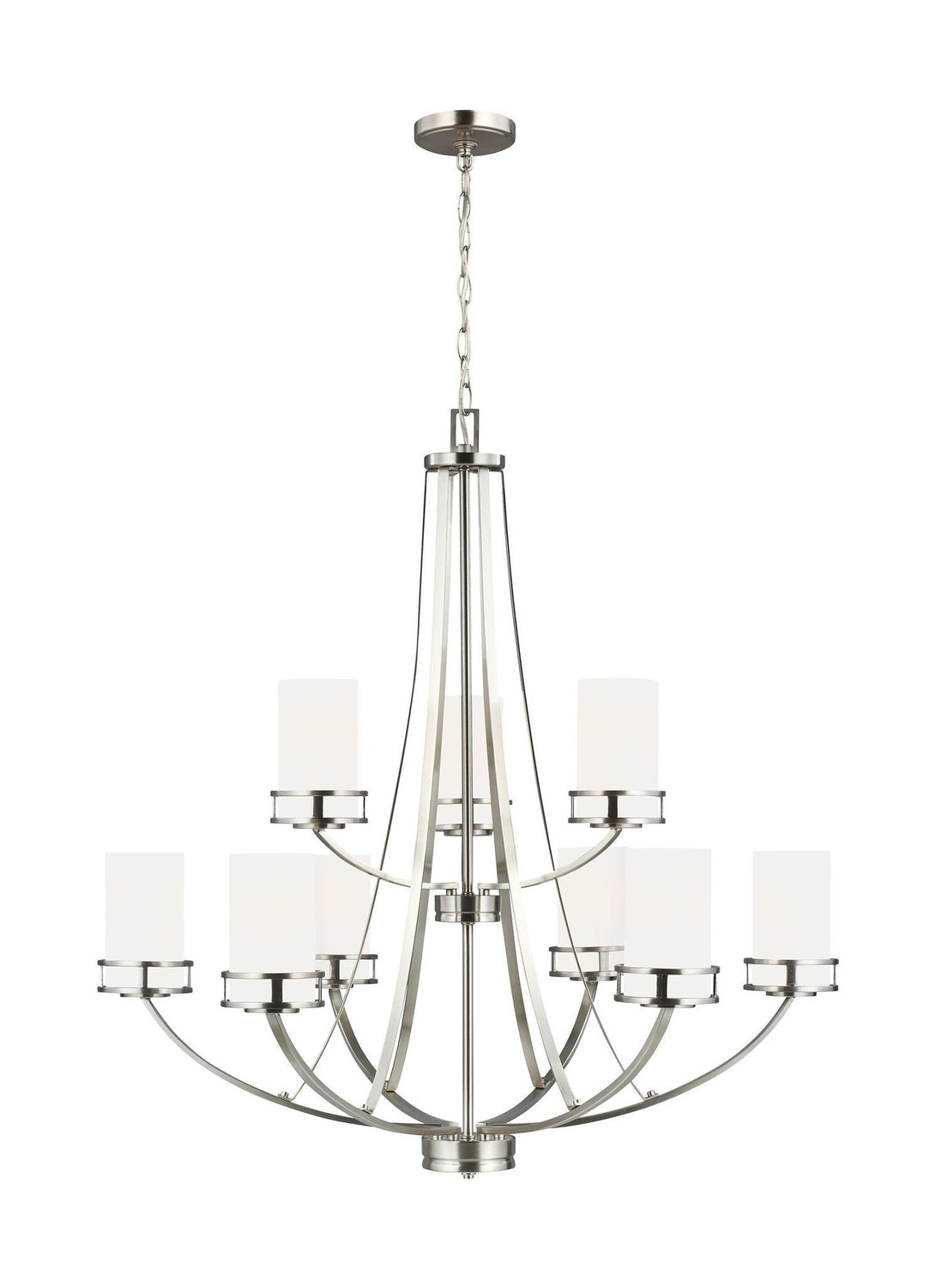 GENERATION LIGHTING, ROBIE NINE LIGHT CHANDELIER, CHANDELIER LIGHT