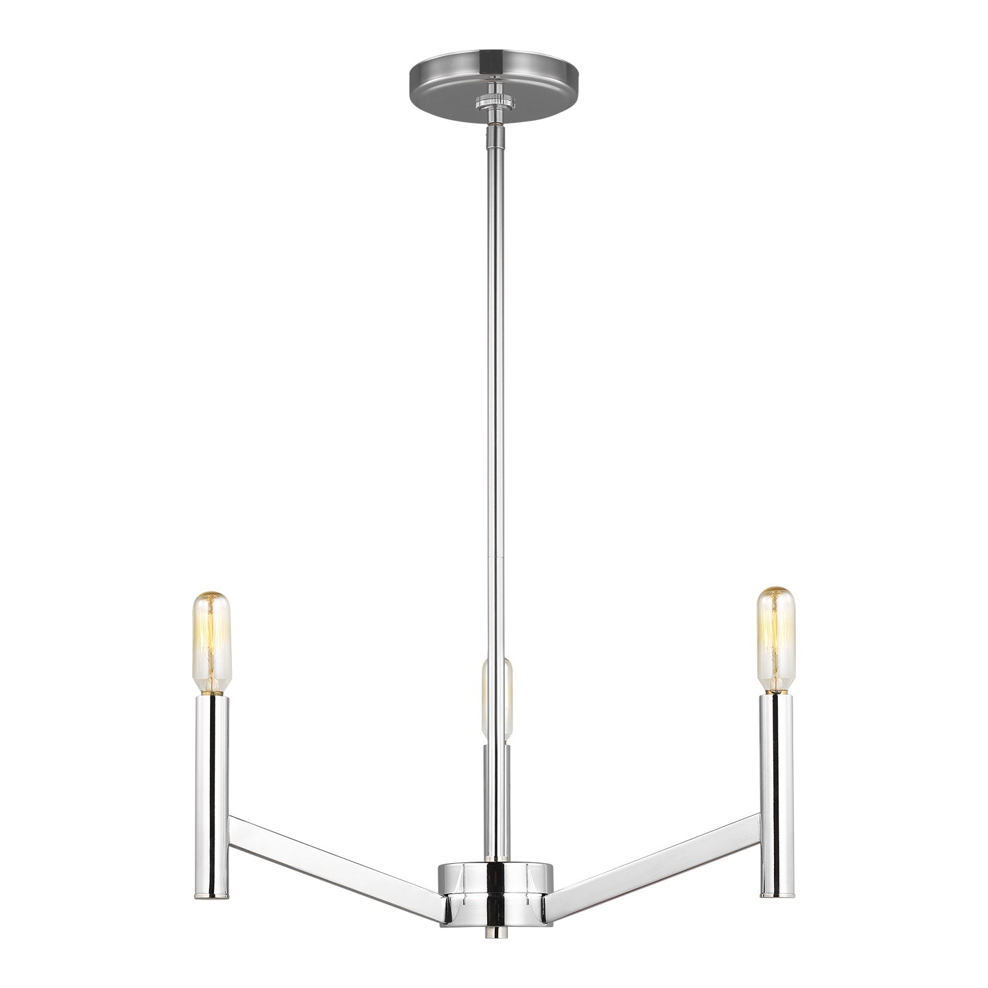 VISUAL COMFORT & CO., VECTOR THREE LIGHT CHANDELIER, CHANDELIER LIGHT