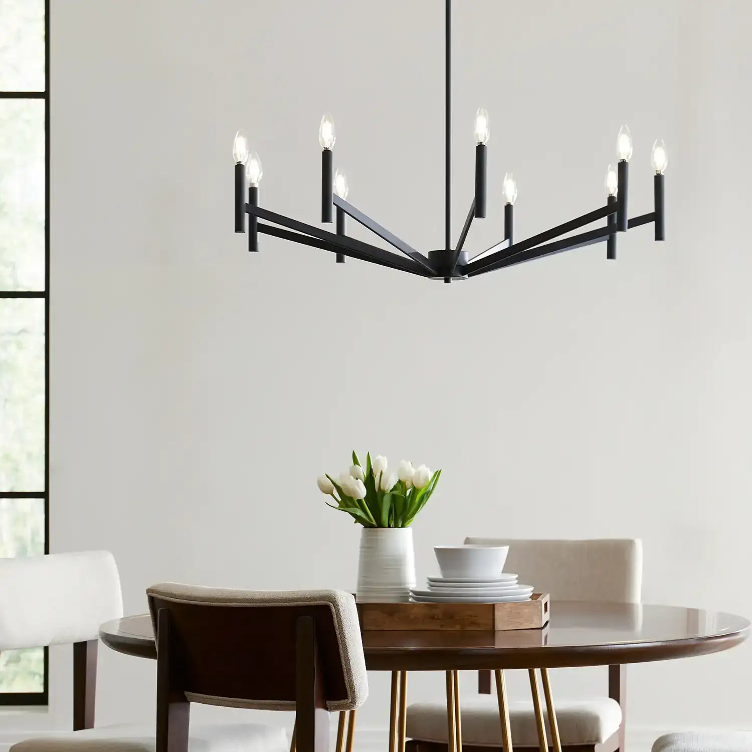 VISUAL COMFORT STUDIO, VECTOR NINE LIGHT CHANDELIER, CHANDELIER LIGHT