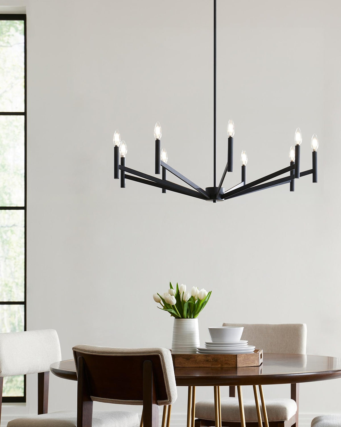 VISUAL COMFORT & CO., VECTOR NINE LIGHT CHANDELIER, CHANDELIER LIGHT