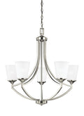 GENERATION LIGHTING, HANFORD FIVE LIGHT CHANDELIER, CHANDELIER LIGHT