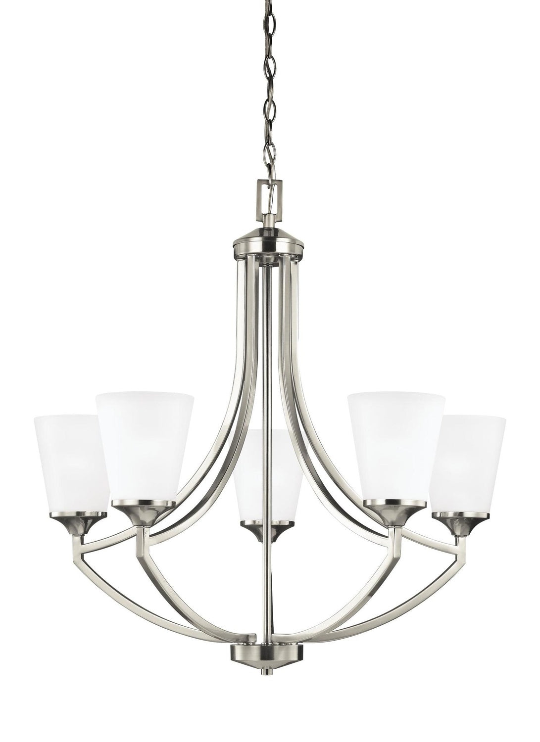GENERATION LIGHTING, HANFORD FIVE LIGHT CHANDELIER, CHANDELIER LIGHT