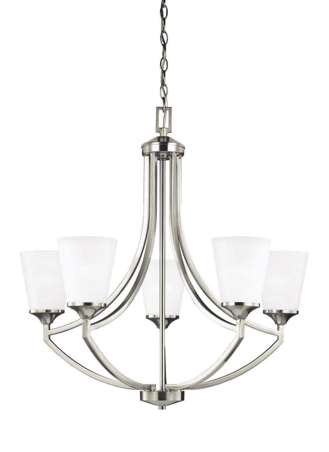 GENERATION LIGHTING, HANFORD FIVE LIGHT CHANDELIER, CHANDELIER LIGHT
