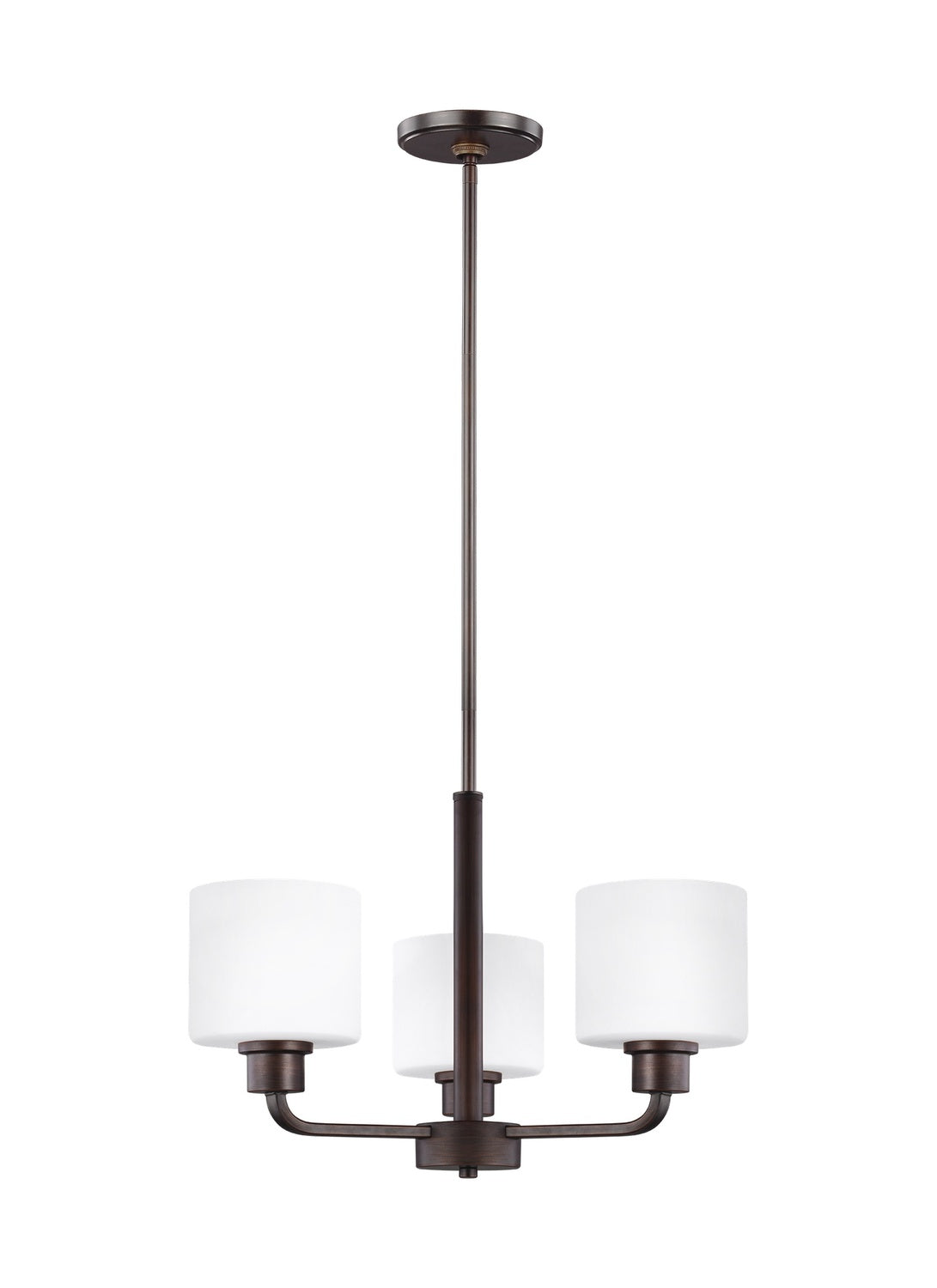 GENERATION LIGHTING, CANFIELD THREE LIGHT CHANDELIER, CHANDELIER LIGHT