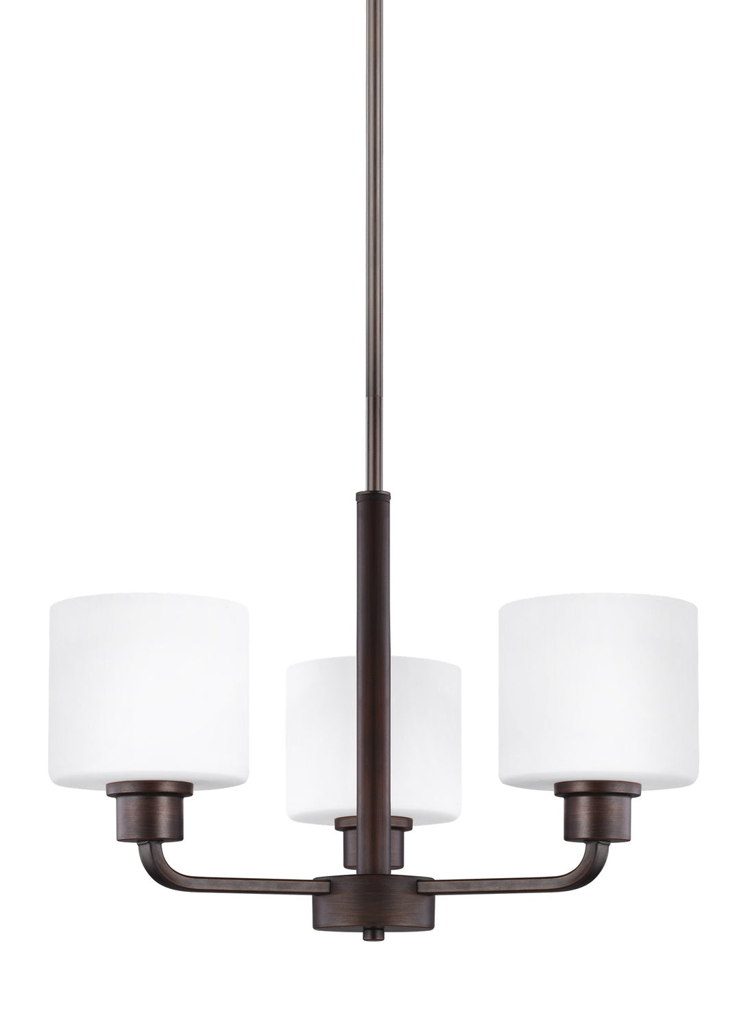 GENERATION LIGHTING, CANFIELD THREE LIGHT CHANDELIER, CHANDELIER LIGHT