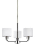 GENERATION LIGHTING, CANFIELD THREE LIGHT CHANDELIER, CHANDELIER LIGHT