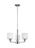 GENERATION LIGHTING, CANFIELD THREE LIGHT CHANDELIER, CHANDELIER LIGHT